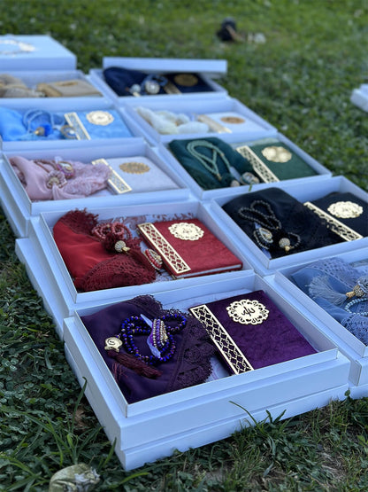 Elzem Anneler gününe Özel Tasarım: Çantalı & Kutulu Hediyelik Yasin!i-şerif Seti